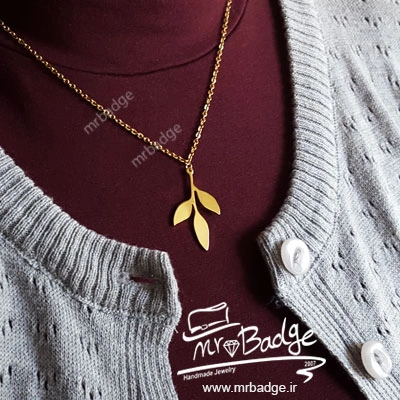 گردنبند زنانه برگ-برگ-گردنبند زنانه برگ- گردنبند دخترانه برگ