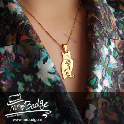 گردنبند زنانه جغد دست ساز مستربج 