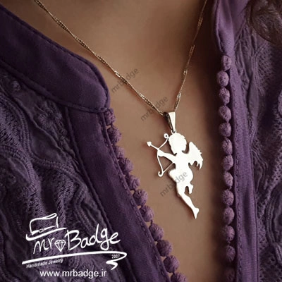 گردنبند زنانه فرشته و تیرکمان
