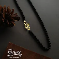 پلاک اسم علیرضا گردنبند مردانه سنگ اونیکس