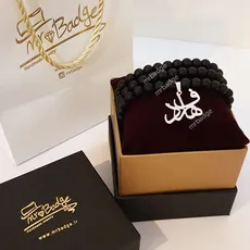 پلاک اسم فرهاد گردنبند مردانه سنگ اونیکس