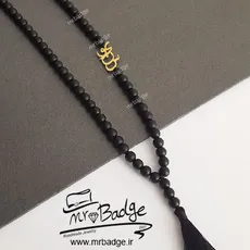 پلاک اسم یونس گردنبند مردانه با سنگ اونیکس با منگوله
