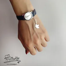 آویز ساعت زنانه برگ پاییزی