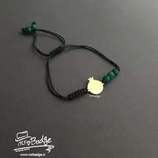 دستبند انار با سنگ و بافت