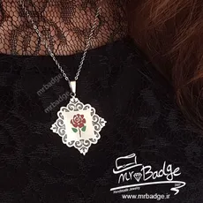 گردنبند زنانه گل رز