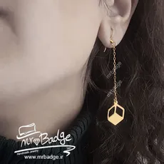 گوشواره زنانه مکعب