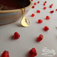 گردنبند انار با آویز مروارید