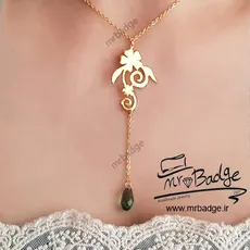 گردنبند زنانه گل و سنگ سواروسکی