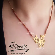 گردنبند پرنده روی شاخه با سنگ دلربا