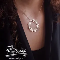گردنبند زنانه دایره پیچدار