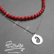 گردنبند زنانه انار و سنگ مرجان