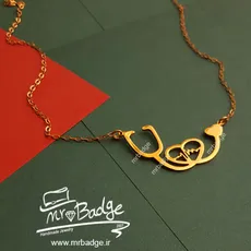 گردنبند زنانه گوشی پزشکی با ضربان قلب