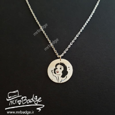 گردنبند زنانه سفید برفی - Snow white necklace